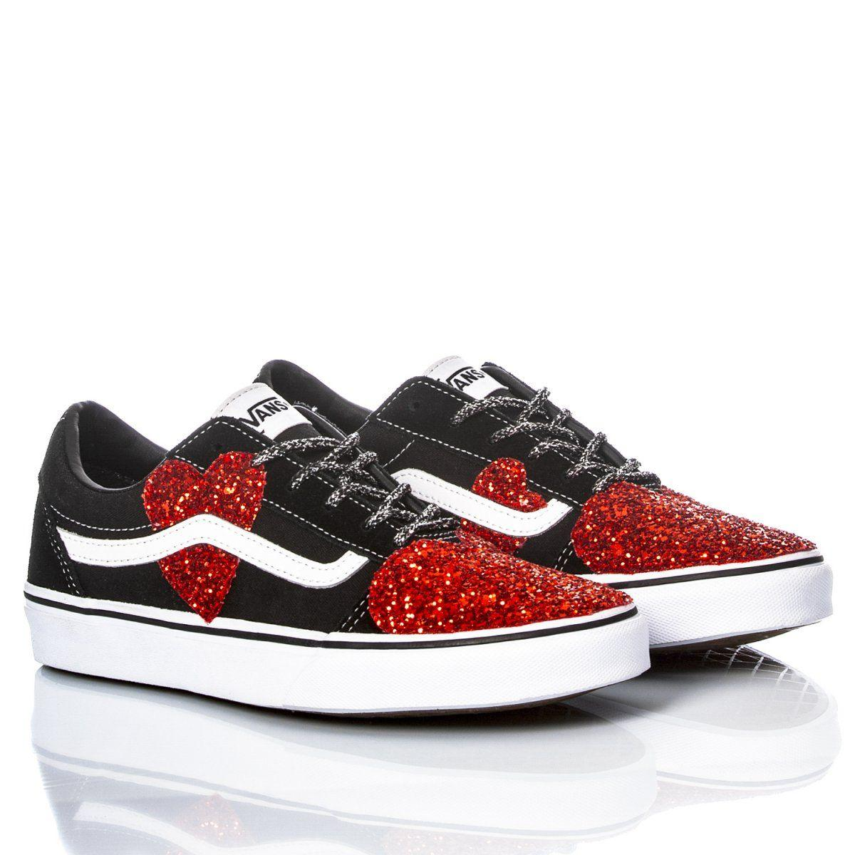 VANS RED SNEAKERS - DIVINE