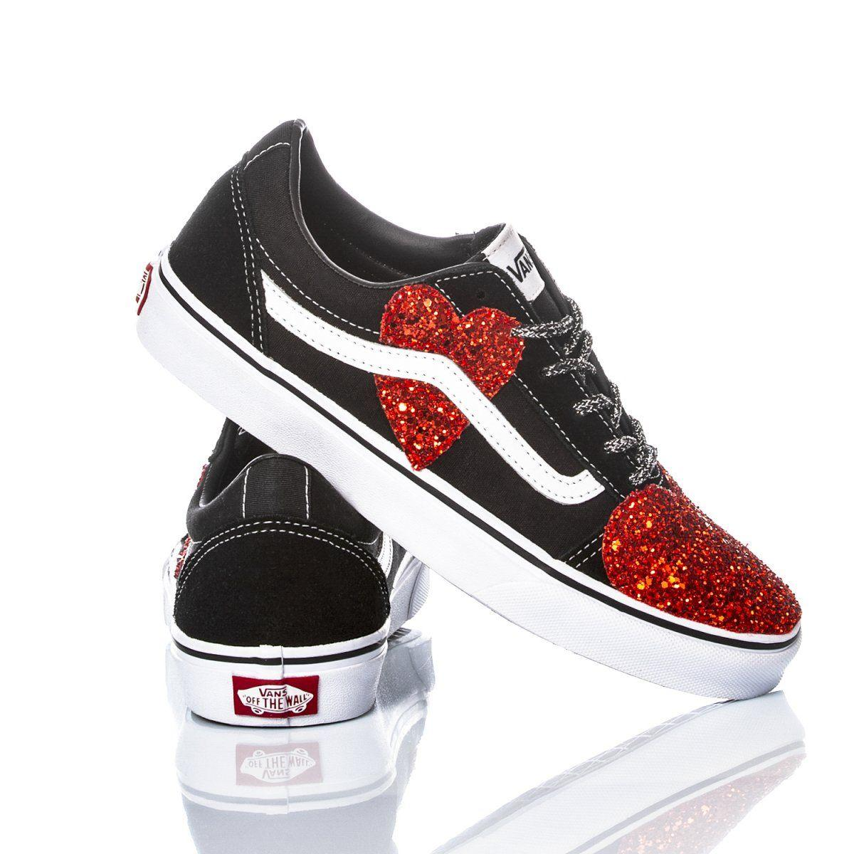 VANS RED SNEAKERS - DIVINE
