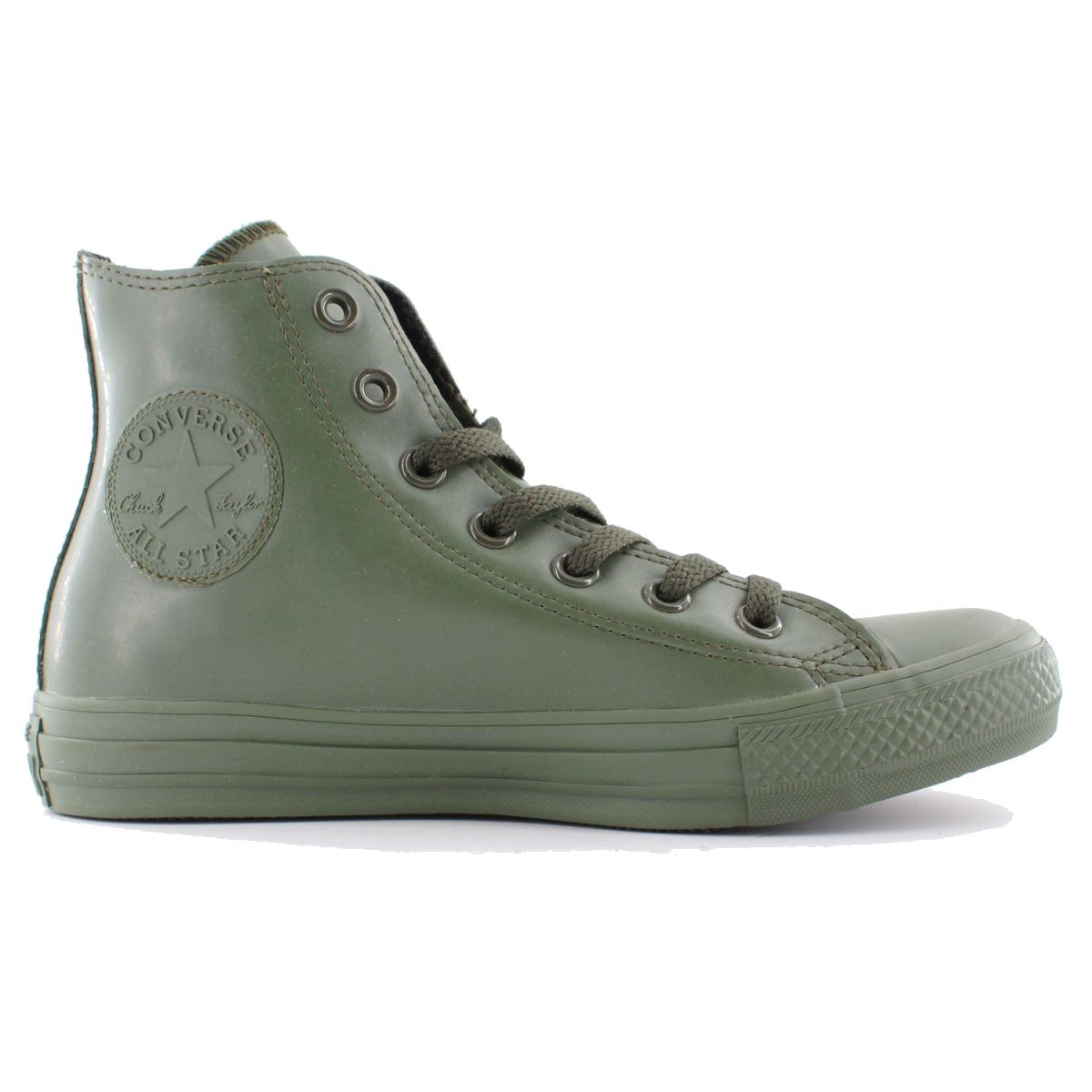 CONVERSE GREEN HI TOP SNEAKERS - DIVINE