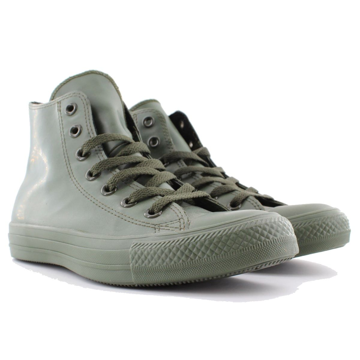 CONVERSE GREEN HI TOP SNEAKERS - DIVINE